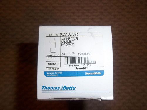 THOMAS &amp; BETTS CONNECTOR ASSEMBLY 9C54U2/C75 lot of 10