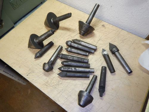 PILE OF GRINDING LATHE DEAD CENTERS MACHINIST TOOLING LOT A