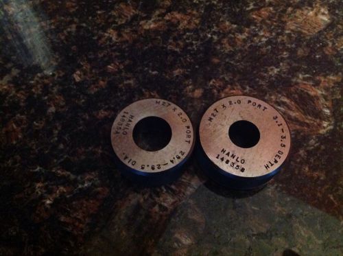 Lot of 2 Hanlo Ring Gage.  Check picture