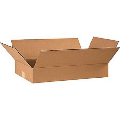 Corrugated cardboard flat shipping storage boxes 24&#034; x 14&#034; x 4&#034; (bundle of 25) for sale