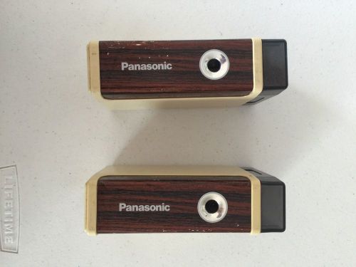 Lot of 2 Panasonic KP-2A Battery Operated Pencil Sharpener Tested Works
