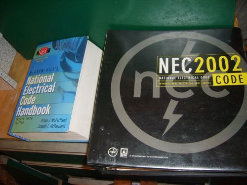 electrical code book pair 2002 and 25th edition electrician