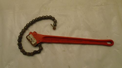 Ridgid 31320 18&#034; chain wrench c-18 heavy duty 2-1/2&#034; pipe capacity,  used for sale
