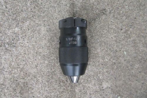 Keyless precision chuck 1/32 - 1/2 inch capacity 33 jt mount unused no reserve for sale