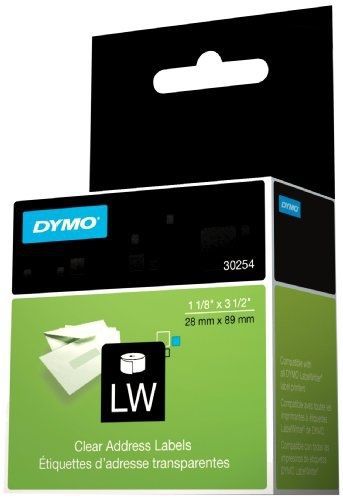 Dymo 30254 labelwriter self-adhesive address labels, 1 1/8- by 3 1/2-inch, for sale