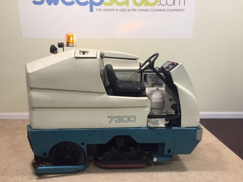 Tennant 7300 battery powered ride on floor scrubber for sale