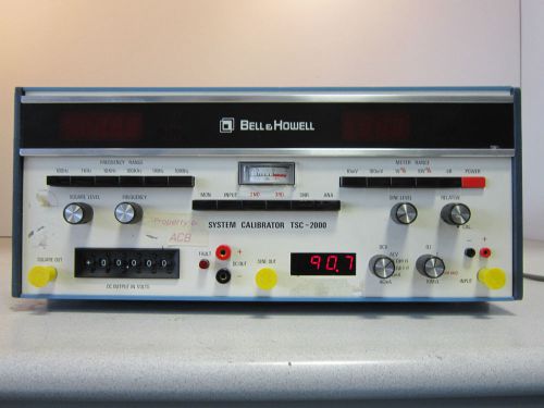 Tape System Calibrator Bell &amp; Howell TSC-2000 Powers On NSN 6125010612739