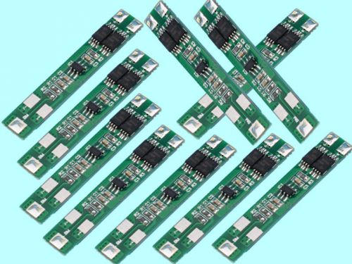 10PCS 7.2V 6A 2S Dual MOS Polymer Lithium Battery Protection Board for 18650