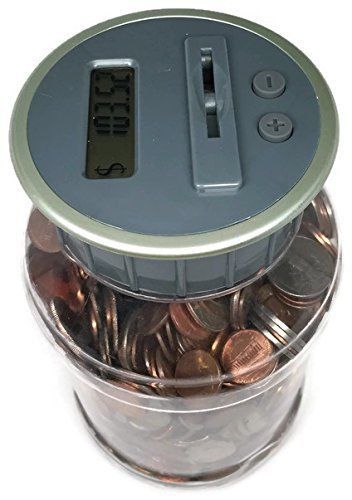 M&amp;R Digital Counting Coin Bank. Batteries included Personal coin counter/money