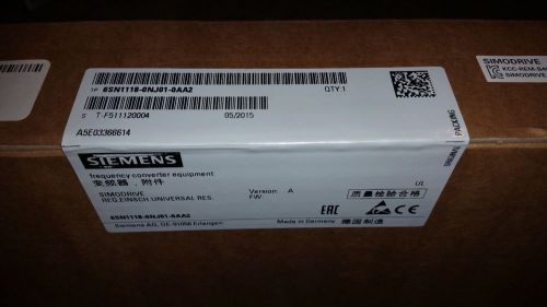 Siemens 6SN1118-0NJ01-0AA2  New sealed in box, never opened! USA!