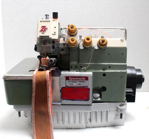 Yamato zf1500-c5da top feed overlock 2-needle 5-thread industrial sewing machine for sale