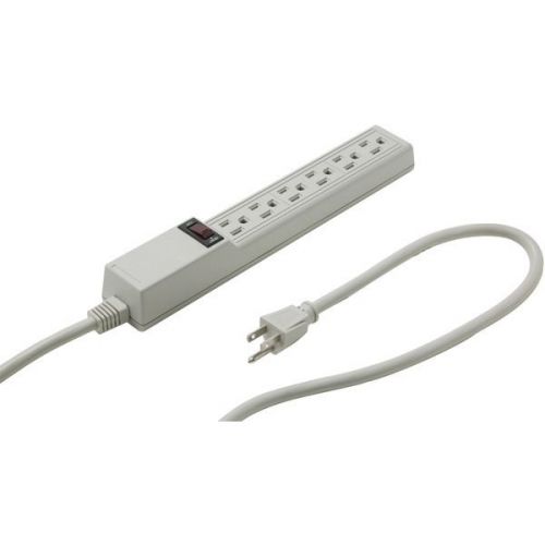 Steren 905-106 Surge-Protected 6-Outlet Power Strip 150 Joules