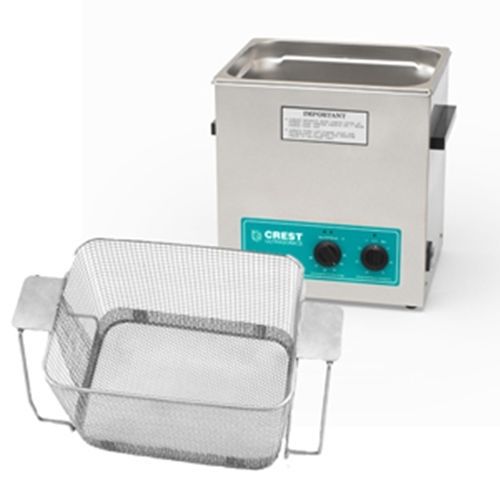 Crest CP1100HT Ultrasonic Cleaner-Perforated Basket-Analog Heat/Timer