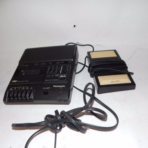 f4067) PANASONIC RR-830 Standard Cassette Transcriber+Foot Pedal WORKS