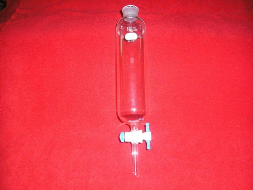 Lab Glass Seporatory Funnel w/ Fluropolymer Resin Stopcock 500ml (Pyrex) 6381