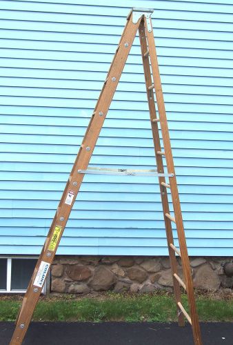 10&#039; wood step ladder by louisville ladder corp. for sale