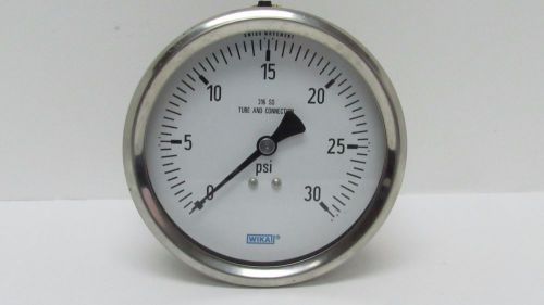 Wika 316 ss tube connection 30 psi dial gauge for sale