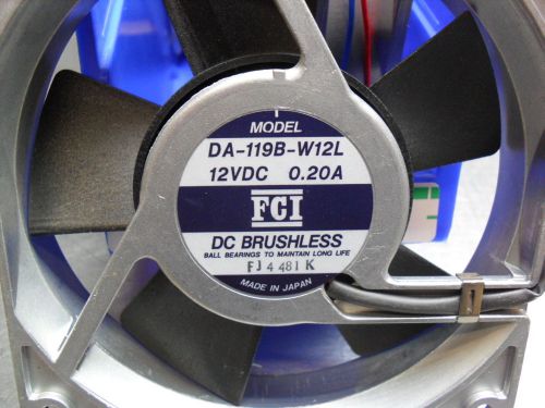 FCI  FAN DA-119B-W12L - 12VDC 0.20A DC BRUSHLESS  Axial Fan, NEW free ship
