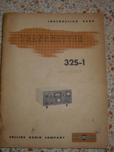 Collins 32S-1 Transmitter Instruction book
