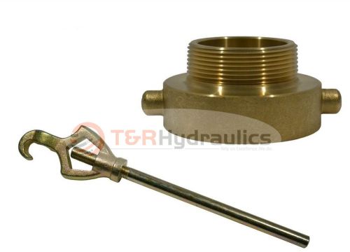 Fire hydrant adapter combo 2-1/2&#034; nst(f) x 2&#034; npt(m) w/hydrant wrench for sale