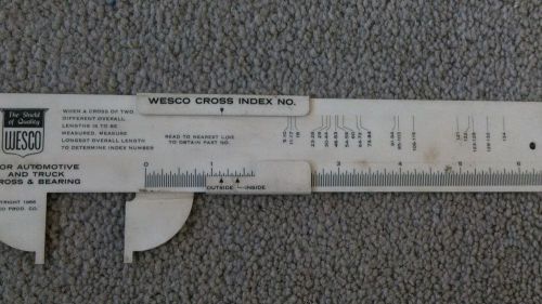 Vintage WESCO Universal Joint Identifier