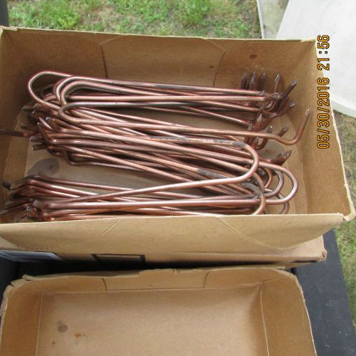 Lot of 147 oatey copper clad pipe hook 1&#034; x 6&#034;  free ship for sale