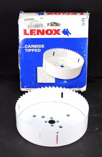 Lenox hole saw 6&#034; carbide tipped toothed edge for stainless &amp; tile 3029696ct 4g* for sale