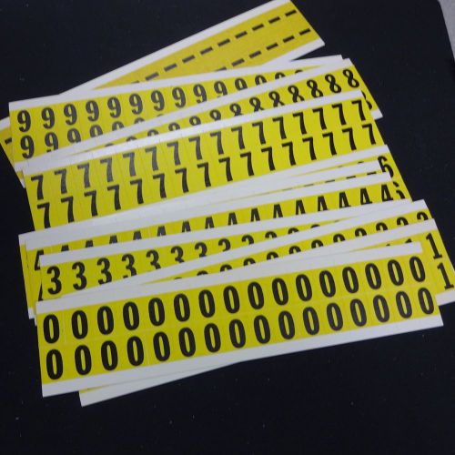 BRADY 34200 to 3242009  Carded numbers 0-9  (1strip per number) plus dash
