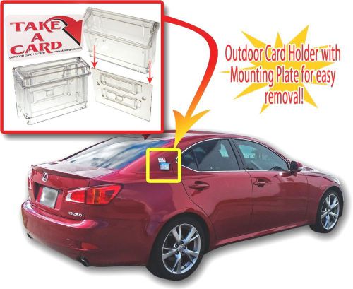 High Quality Lexan Outdoor Detachable Business Card Holder for Vehicles - Clear