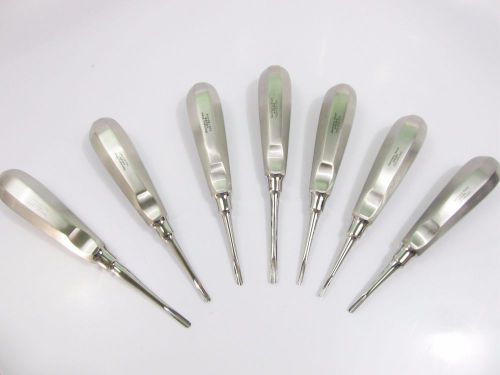 7 Dental Root Elevators Set German Steel KREBS