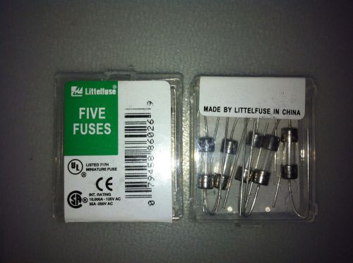 Lot of 3 littelfuse 0.25a 250v lf224.250 2ag fast acting fuse 5-pack 0224.250vxw for sale