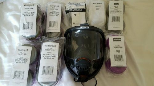North 76008A full face chemical mask and cartridges