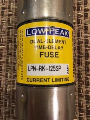 New-bussmann-lpn-rk-125sp-low-peak-125a-amp-250v-ac-dc fuse for sale