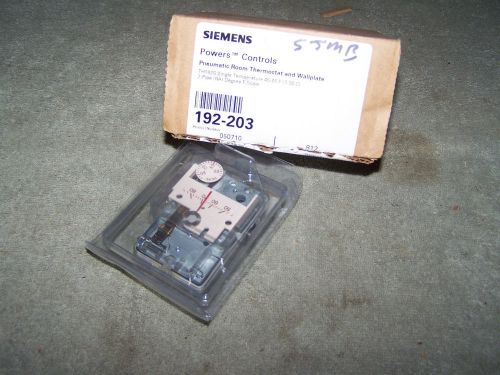 SIEMENS POWER CONTROLS TH192S SINGLE TEMPERATURE THERMOSTAT