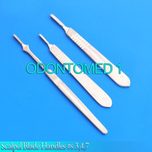 9 Surgical Scalpel Blade Handles # 3,4,7 (Easy Fit)