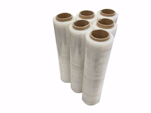 20 x 1500 80 gauge 6 rolls pallets wrap stretch film hand shrink wrap 20 x 1500 for sale