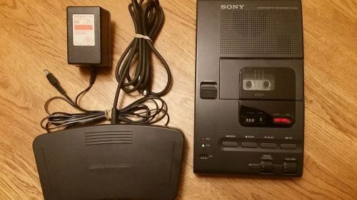 Sony M-2000 Microcassette Transcriber Recorder Player With Foot Pedal