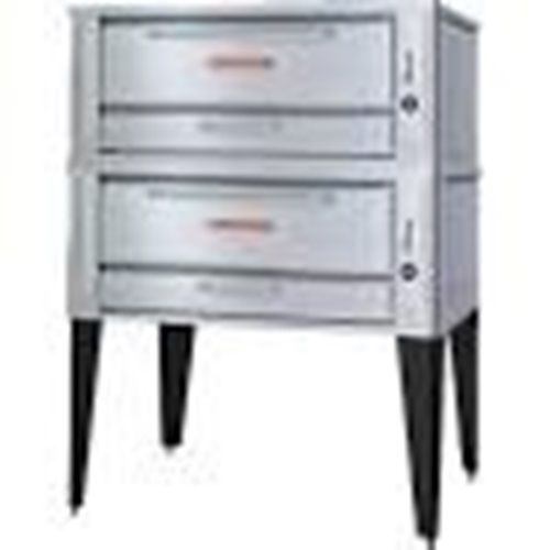Blodgett 1048 DOUBLE Pizza Oven deck-type Gas 48&#034;W x 37&#034;D deck interior (2)...