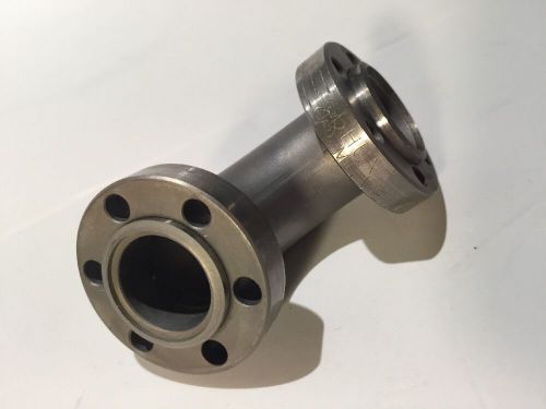 Vacuum part uhv ultra high elbow conflat cf 1.33&#034; stainless steel flange chamber for sale