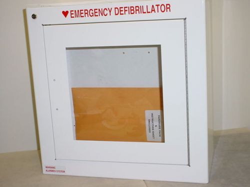 Zoll aed 8000-0855 surface wall mount standard size cabinet with audible alarm for sale