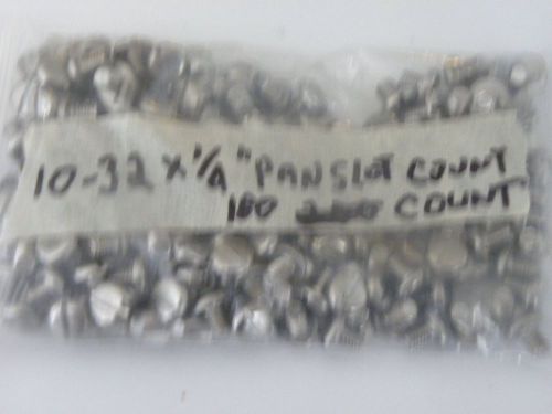 Stainless Steel, 10-32 X 1/2&#034; Hex Head, Count 180.