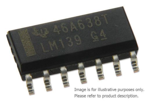 10 X TEXAS INSTRUMENTS LM139DR DIFFERENTIAL COMPARATOR, QUAD 0.3 uS SOIC-14