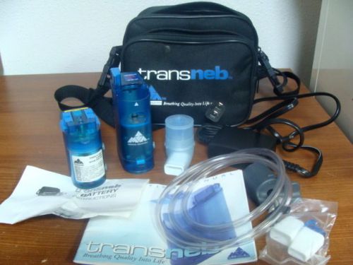 New TransNeb Nebulizer Portable Breathing Treatment Asthma W/ Battery Charger