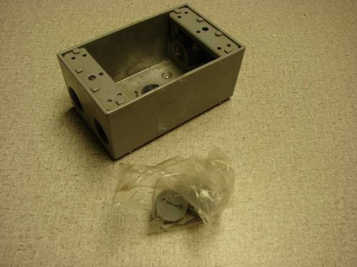 Hubbell Bell 5321-0 Single Gang 4-1/2-Inch Outlets Weatherproof Box, Gray