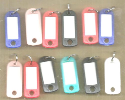 12 KEY TAGS FOR TRAVEL LUGGAGE, CAR DEALERS, KEYS, PETS, WRITE ON WITH PEN ,
