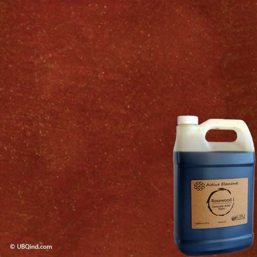 Concrete stain - active elements by ubqind - rosewood color - 1 gallon for sale
