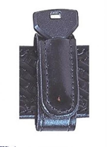 Stallion leather bkks-2 belt keeper with key slot black for sale