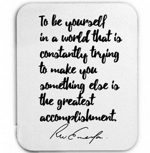 New RALPH WALDO EMERSON QUOTE Mouse Pad Mats Mousepad Hot Gift