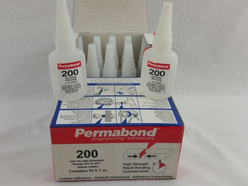 Permabond 200 general purpose cyanoacrylate adhesive clear 1 oz bottle for sale
