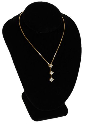 New Black Velvet Necklace Jewelry Display Busts 6&#034;